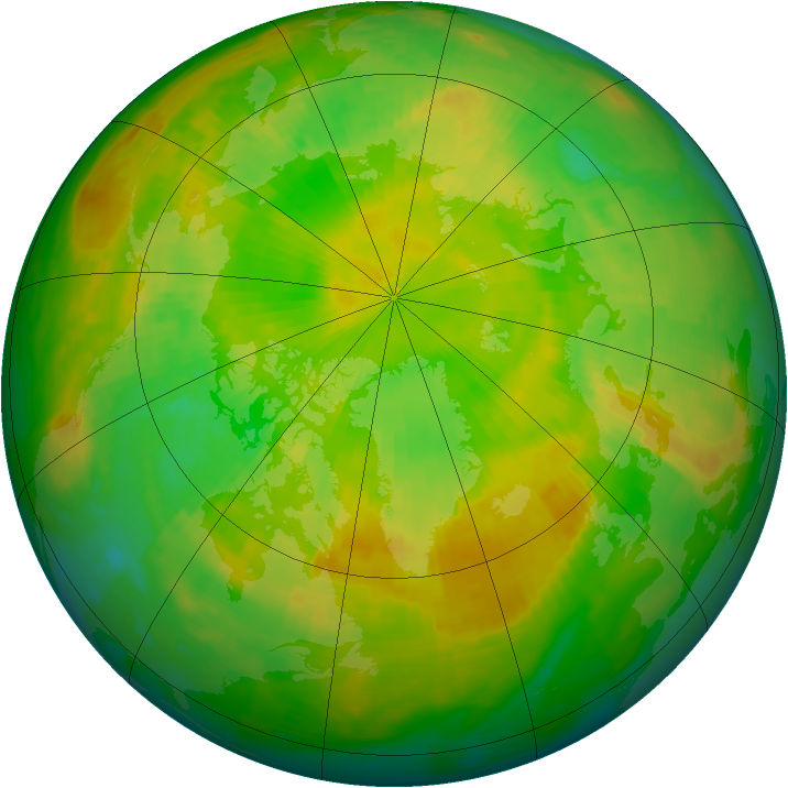 Arctic ozone map for 06 June 1994